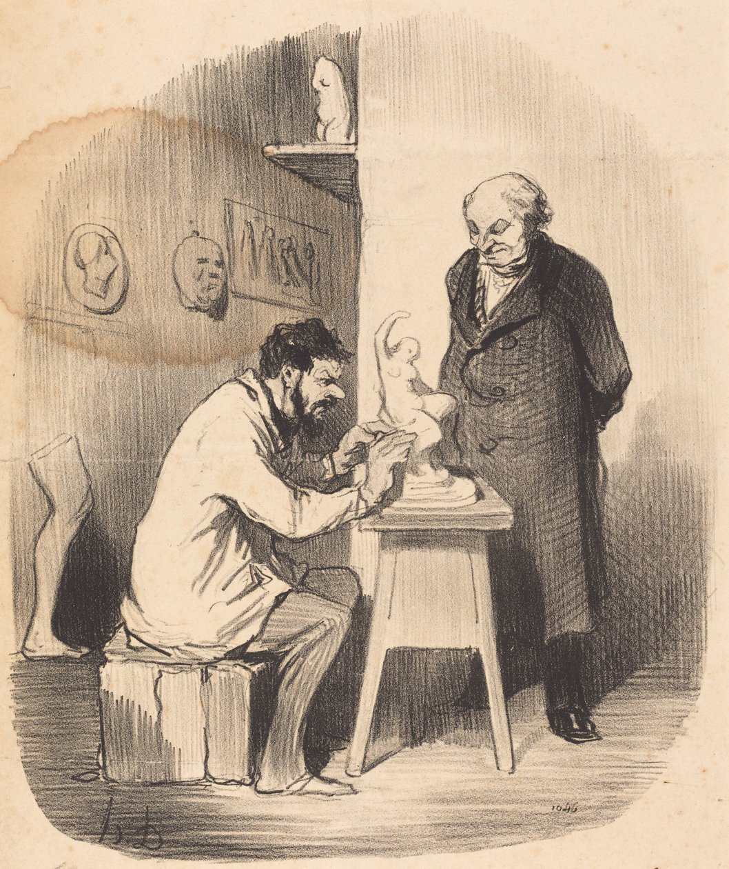 Egy nap meg kell majd csináltatnom önnel... alkotó: Honoré Daumier