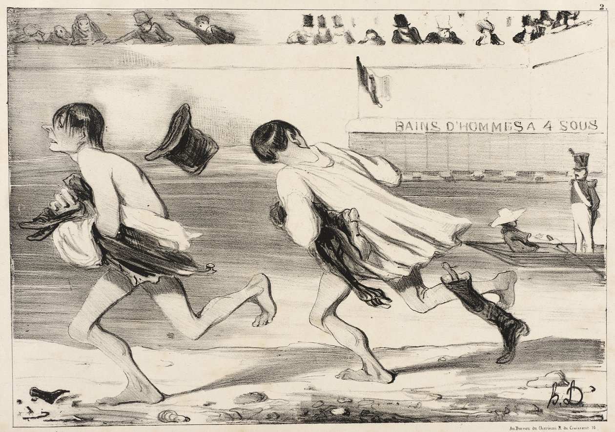 Sorba... sorba... törmelékhalom! Itt a városi tanácsos! alkotó: Honoré Daumier