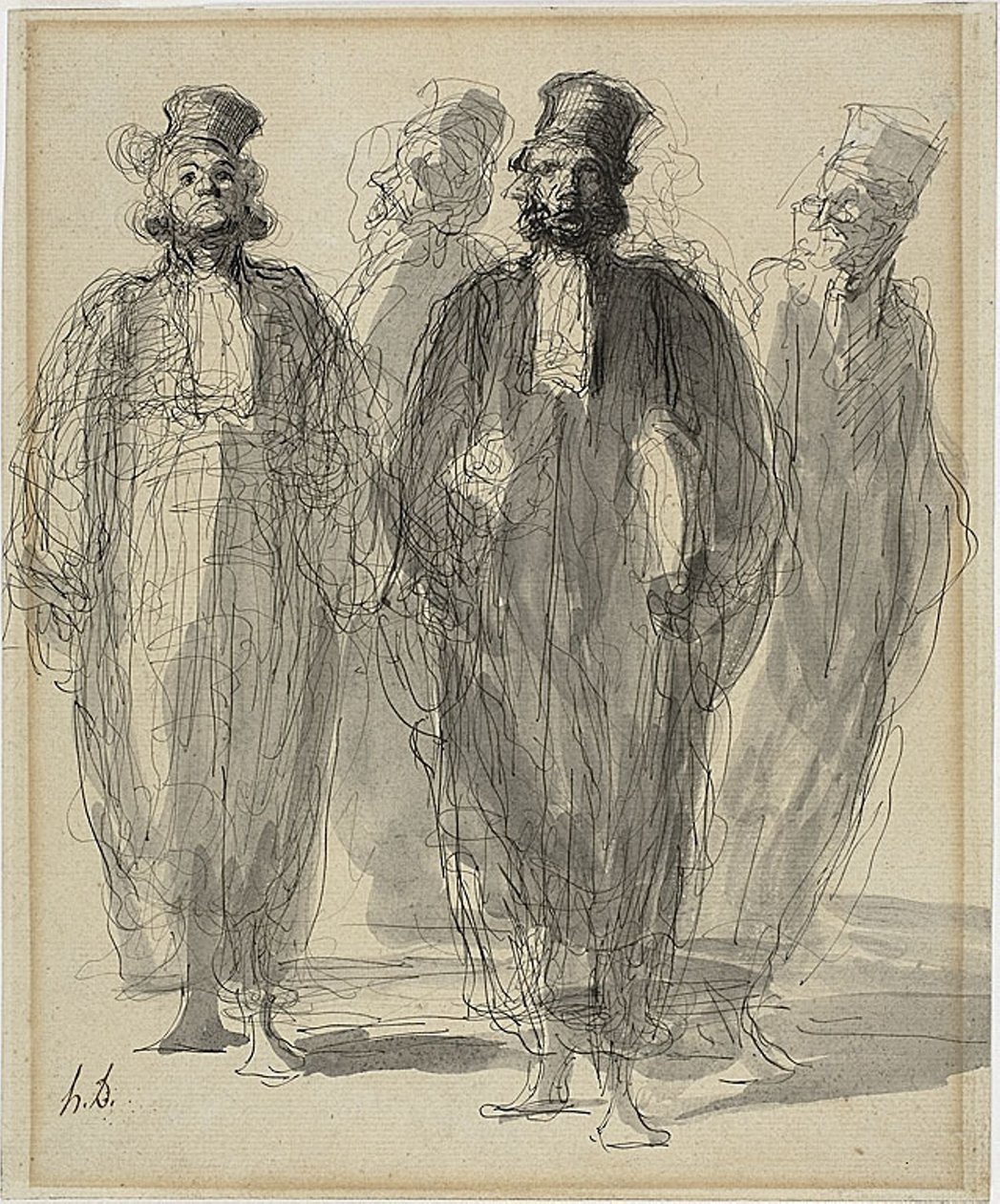 Négy ügyvéd alkotó: Honoré Daumier