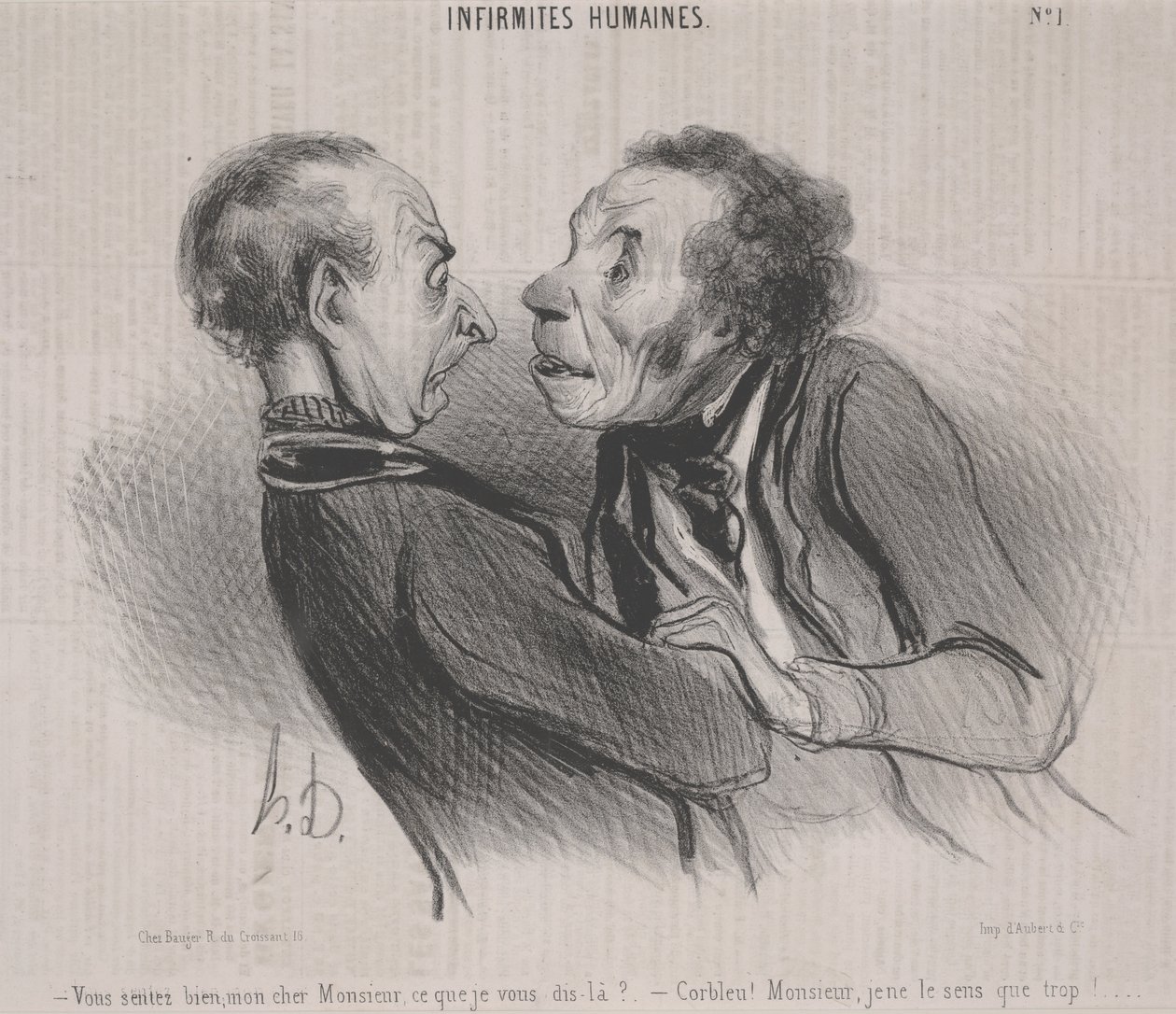 Emberi gyengeségek, nem. 1 alkotó: Honoré Daumier