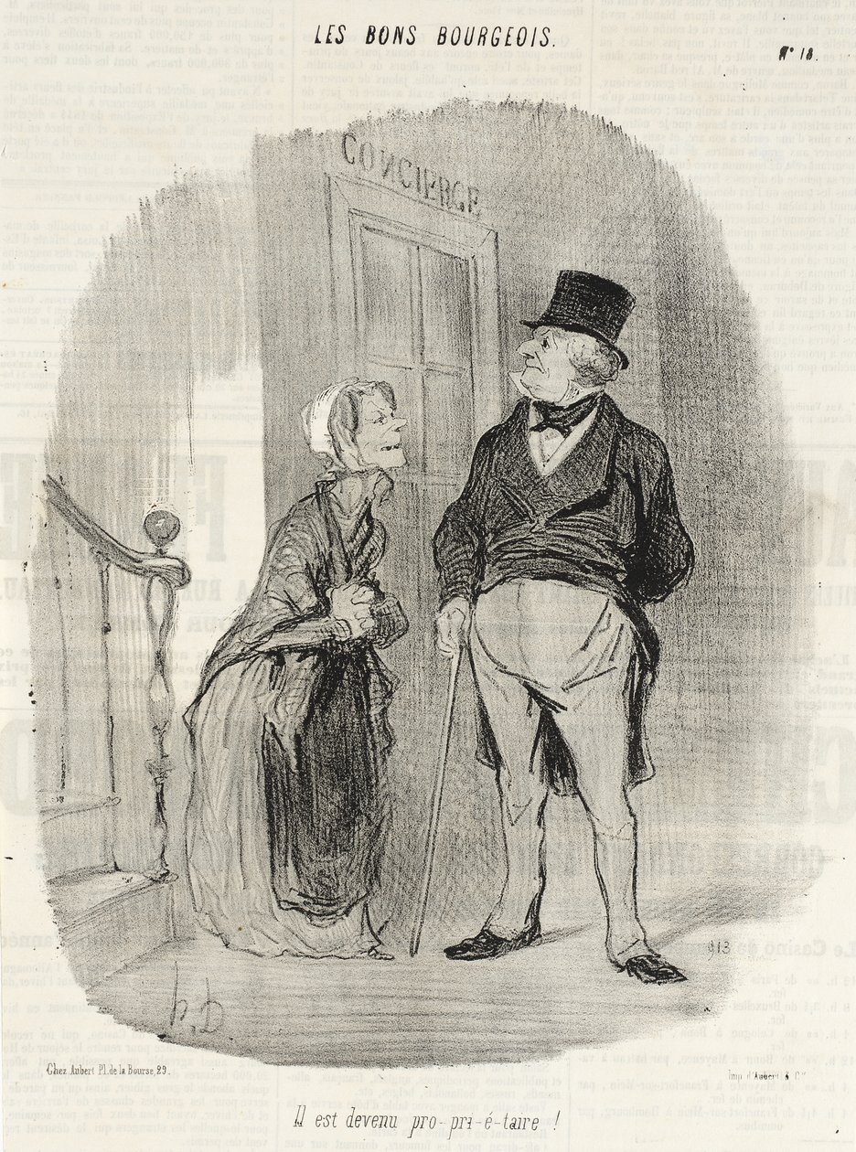 Tulajdonos lett! alkotó: Honoré Daumier
