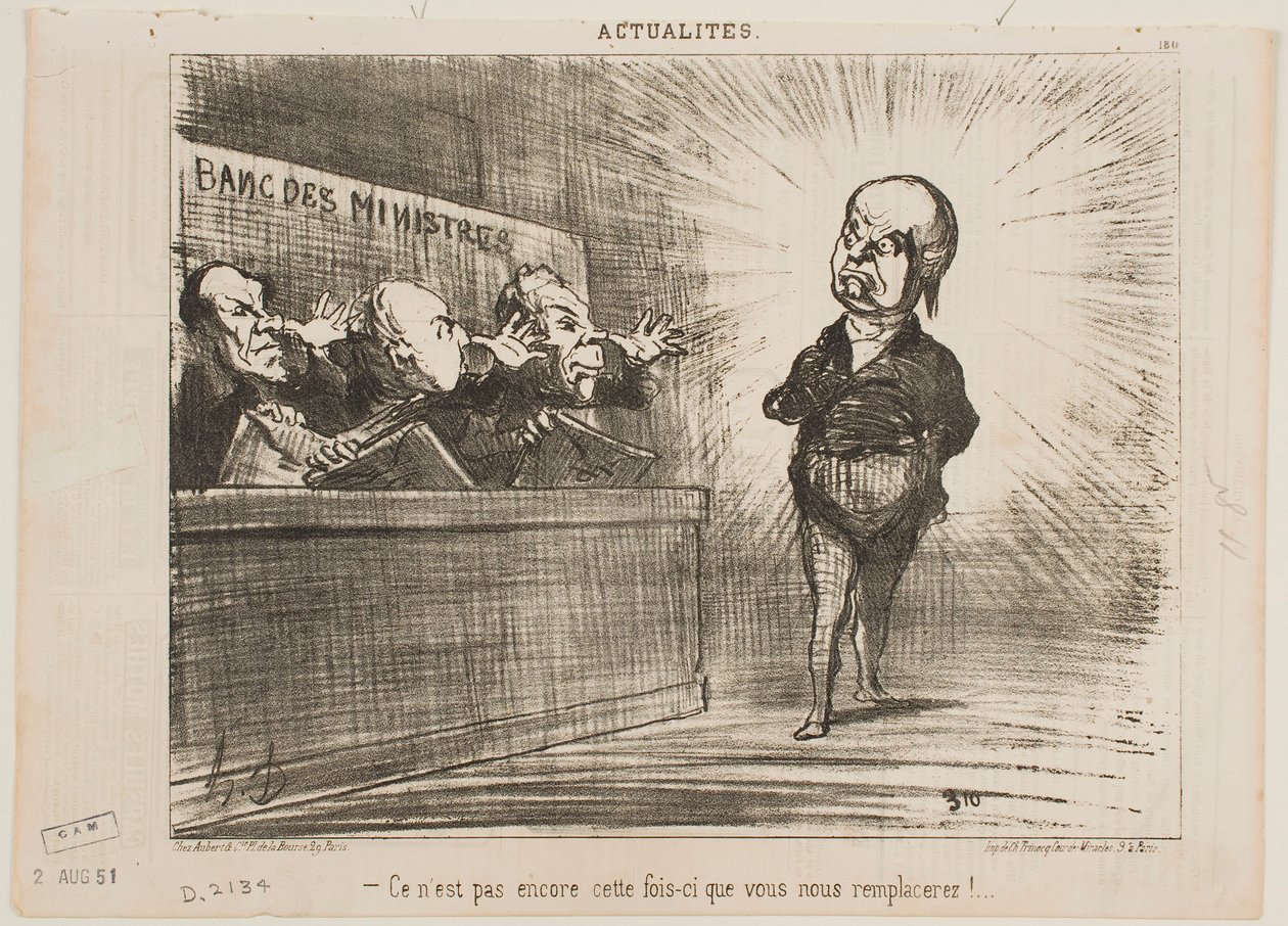 Még nem ti következtek, hogy helyettesítsetek minket. alkotó: Honoré Daumier