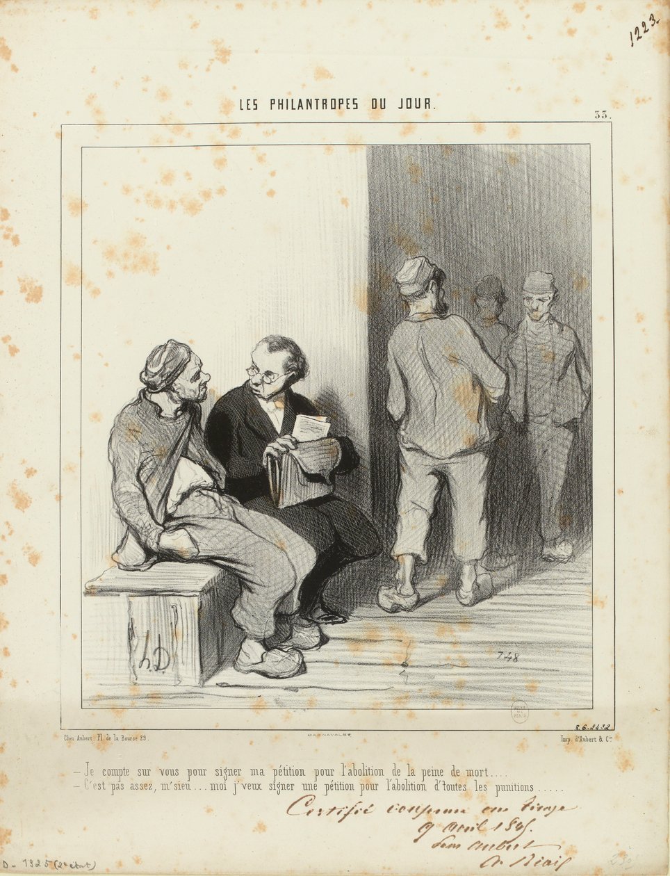 Számítok rátok, hogy aláírjátok a petíciómat... / 33 alkotó: Honoré Daumier