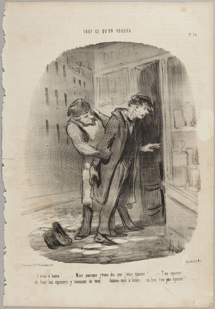 Inni akarok!..., a „Bármit, amit csak akarunk” sorozat 36. száma, a Le Charivari című lapból alkotó: Honoré Daumier