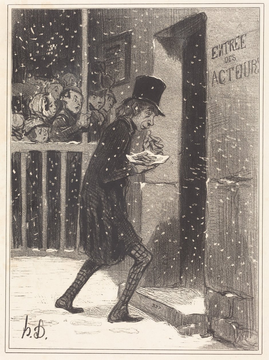 A Funambules színésze alkotó: Honoré Daumier
