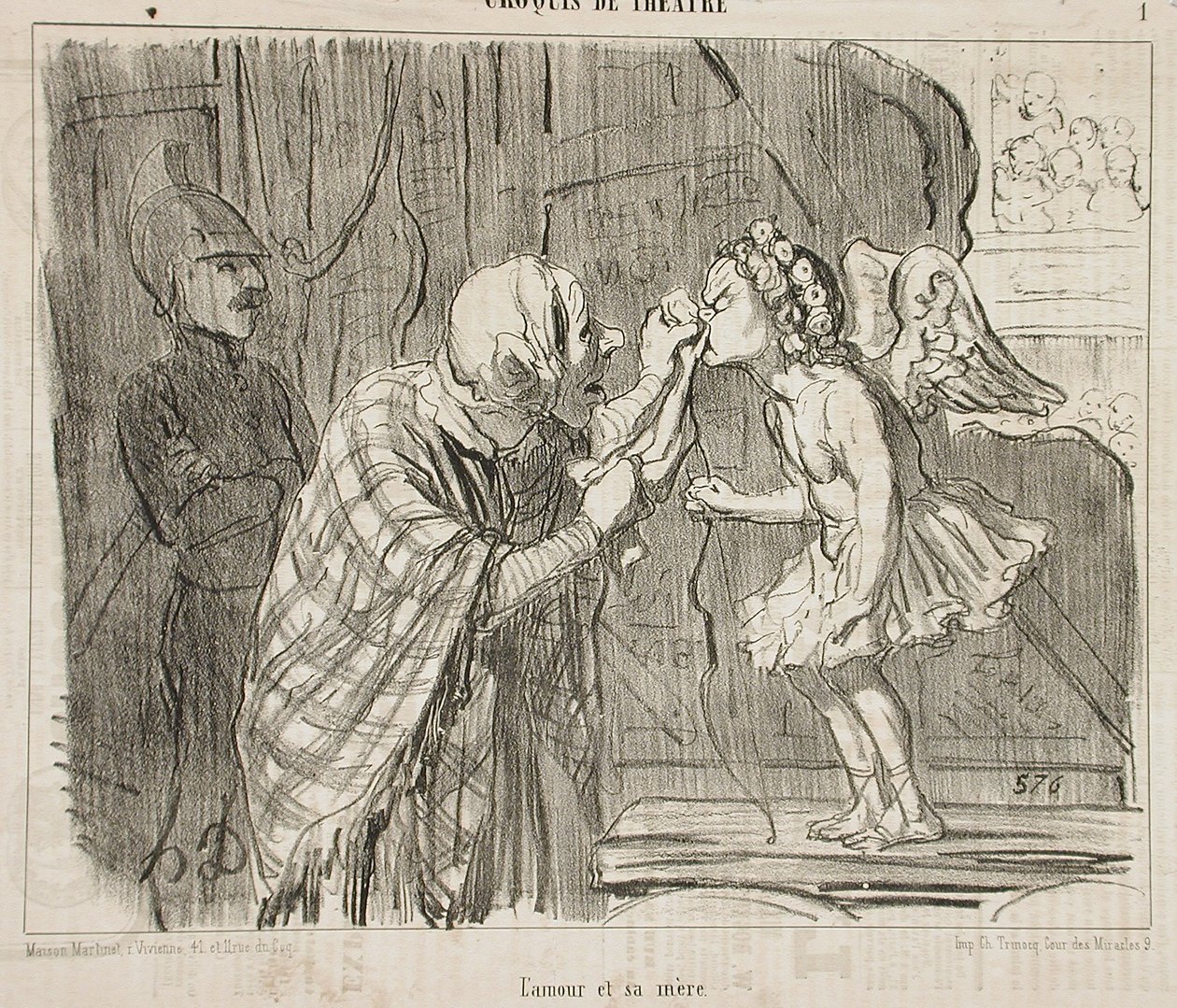 A szerelem és az anyja alkotó: Honoré Daumier