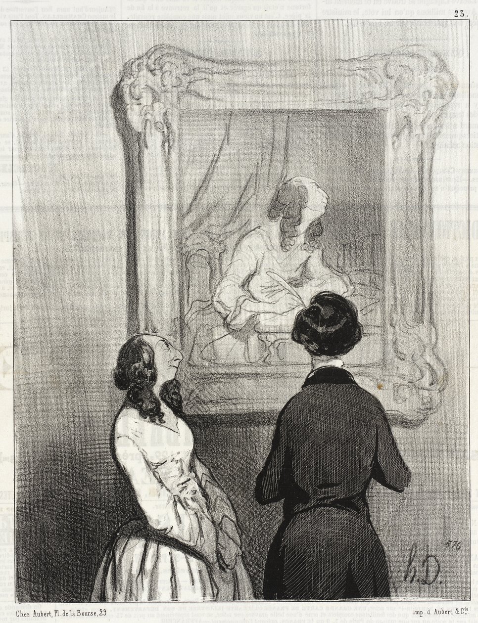 „A művész abban a pillanatban ábrázolt, amikor írok...” alkotó: Honoré Daumier