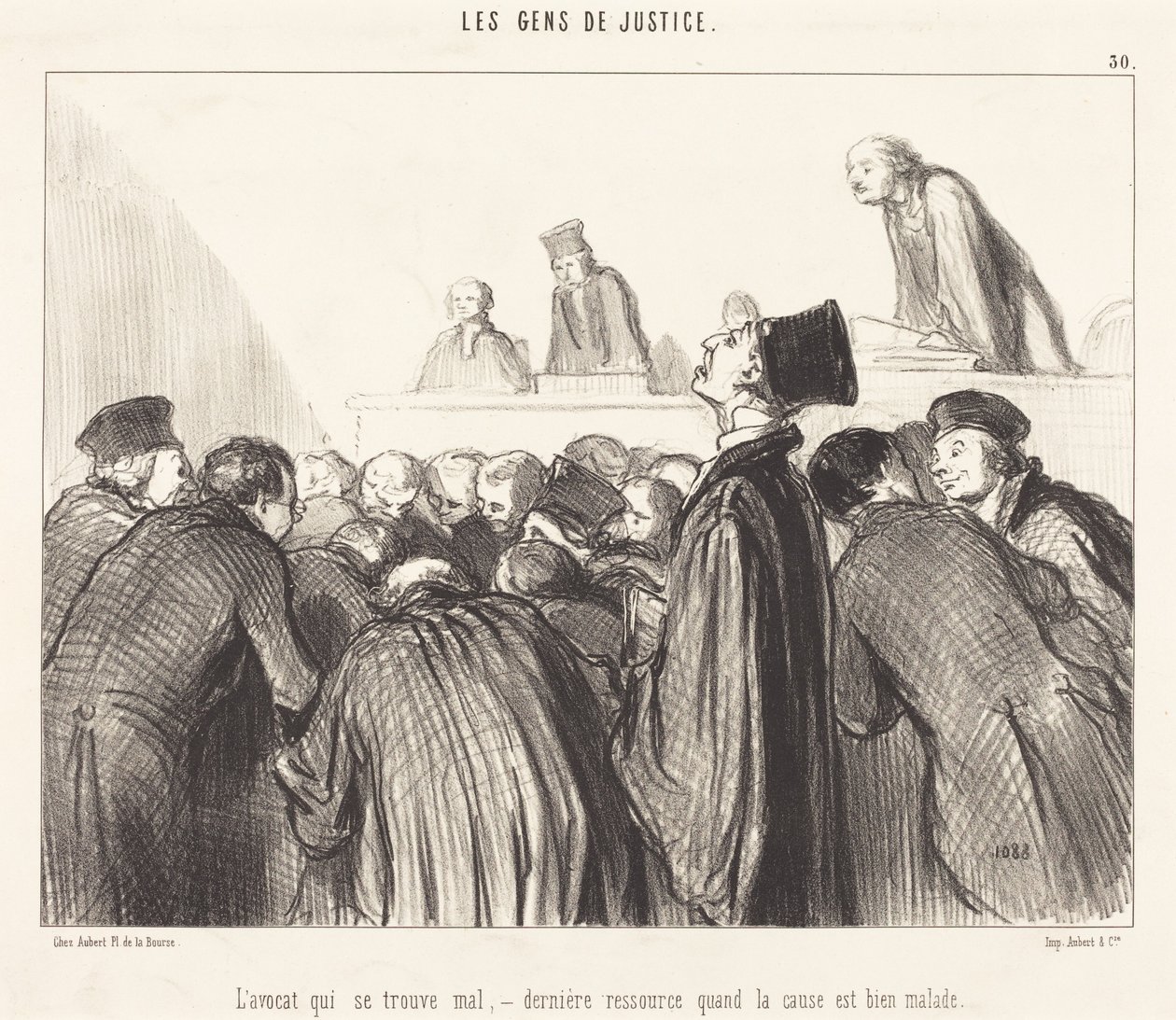 Az ügyvéd, aki rosszul érzi magát alkotó: Honoré Daumier