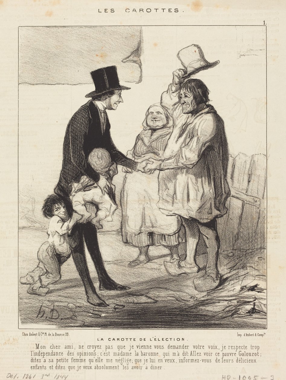 A választás csábítója alkotó: Honoré Daumier