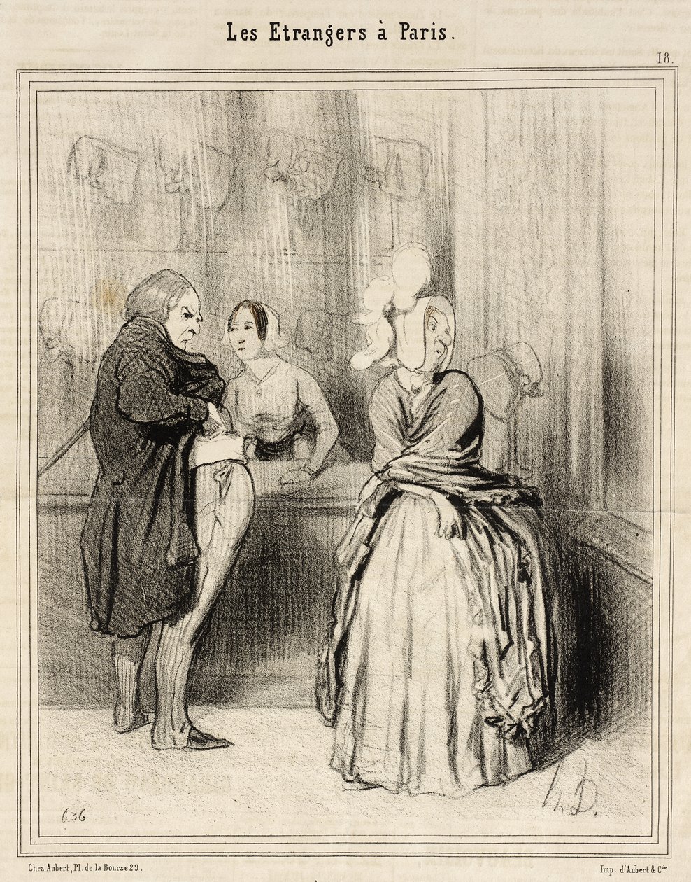 A kalap, amelyet Párizsból hazahoznak alkotó: Honoré Daumier