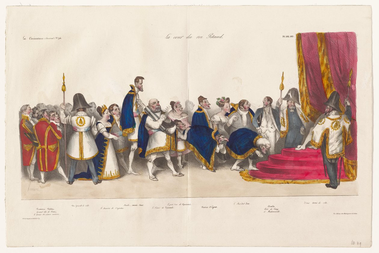 Pétaud király udvara alkotó: Honoré Daumier