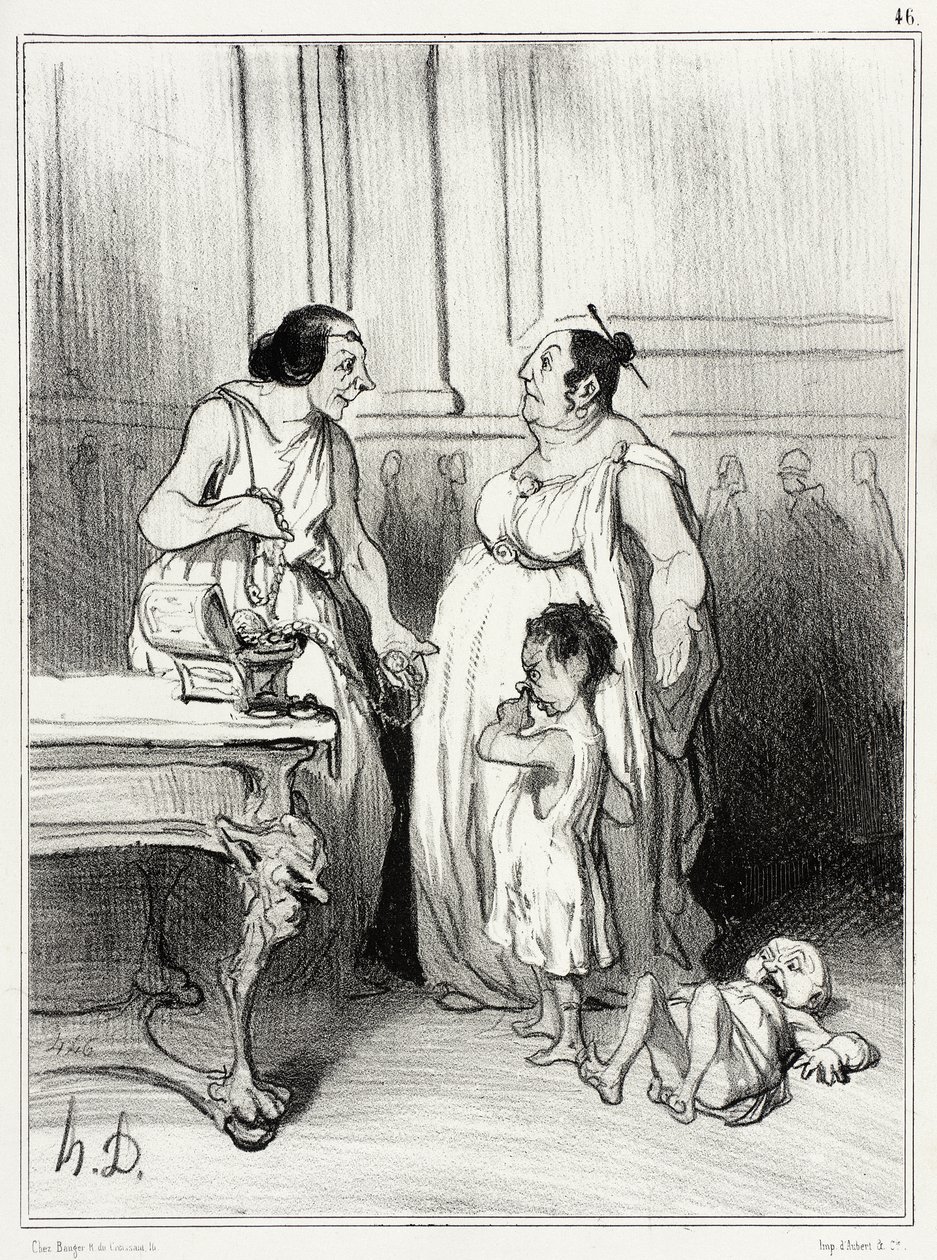 A Gracchusok anyja alkotó: Honoré Daumier