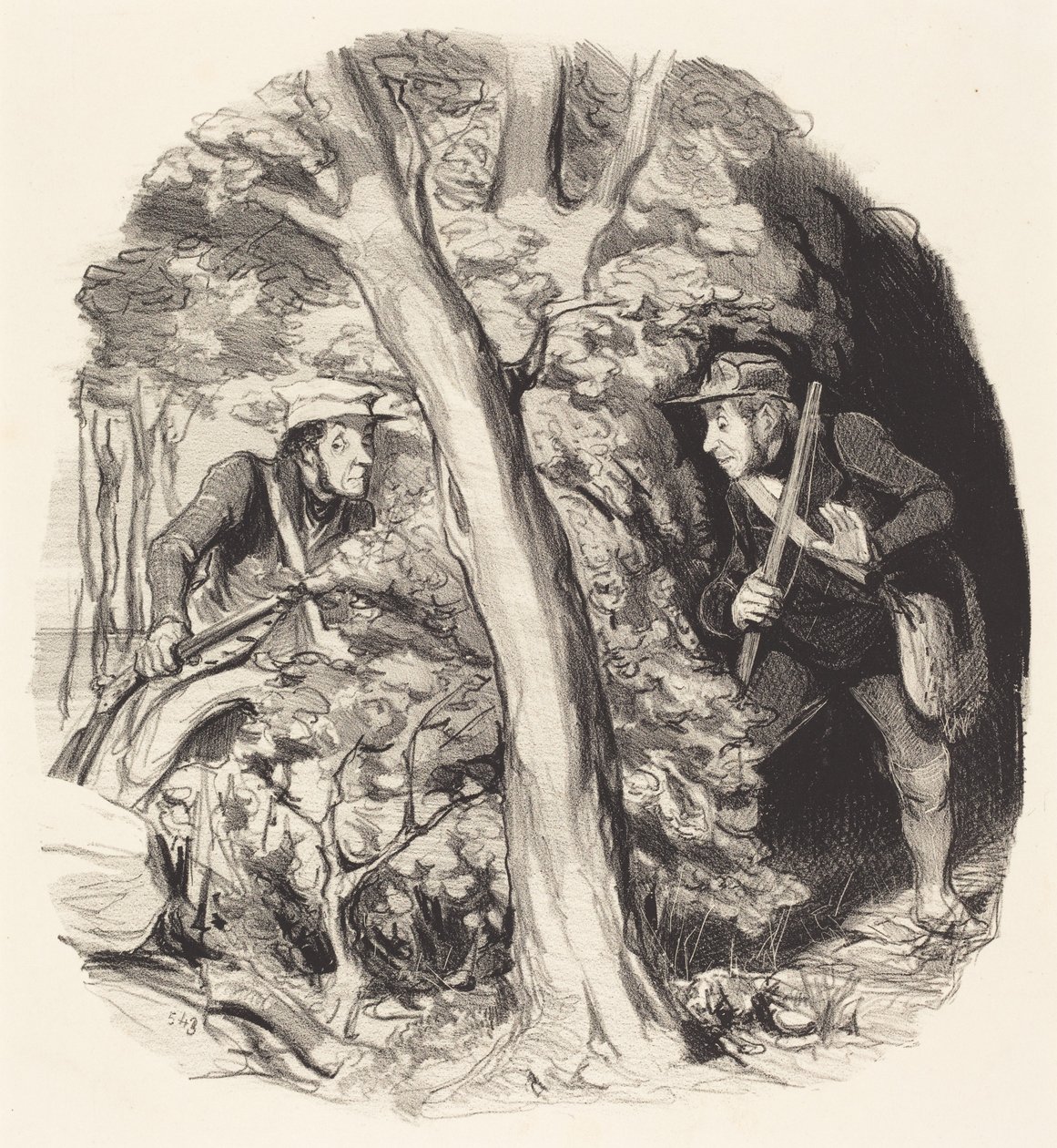 Találkozás az erdőben alkotó: Honoré Daumier