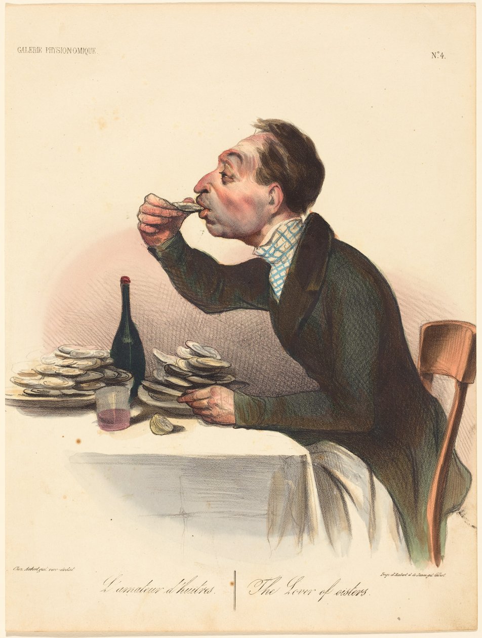 Az osztrigarajongó alkotó: Honoré Daumier