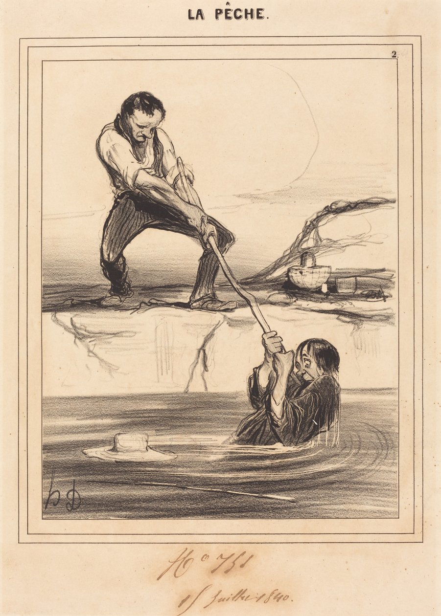 Le Barbillon húzza... alkotó: Honoré Daumier