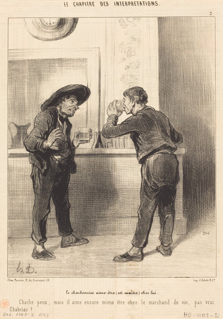 A szénkereskedő szeret (mester lenni)... alkotó: Honoré Daumier