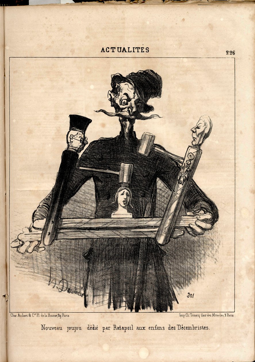 Le Charivari, Szatirikus fekete-fehérben alkotó: Honoré Daumier