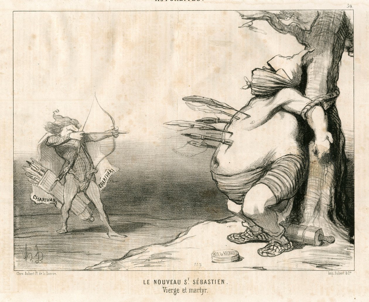 Le Charivari, Szatirikus fekete-fehérben alkotó: Honoré Daumier