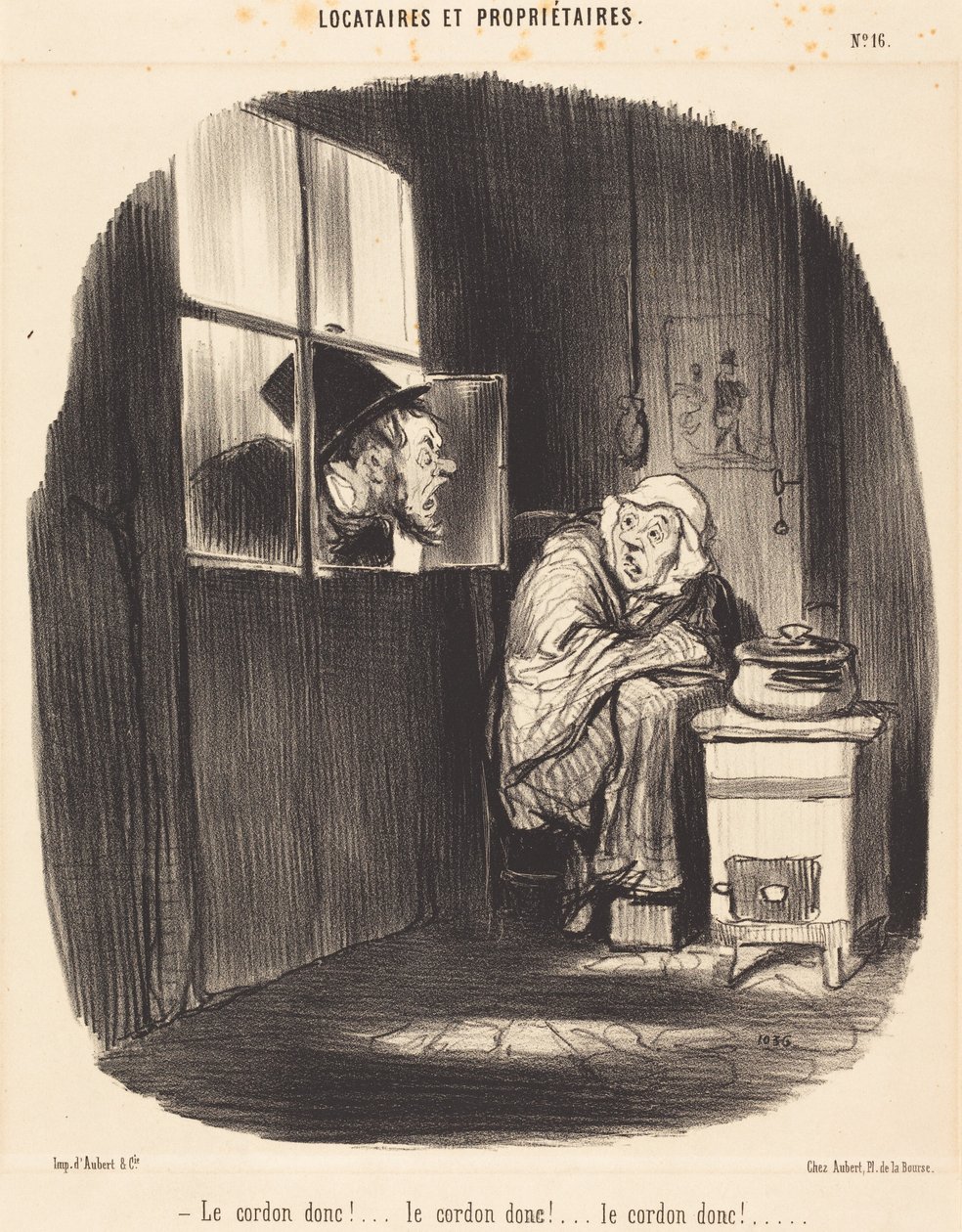 A zsinórt tehát!... alkotó: Honoré Daumier
