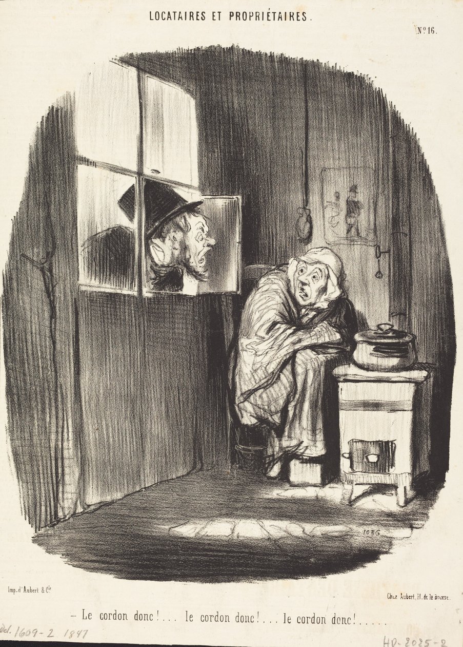Akkor hát a zsinórt!... alkotó: Honoré Daumier