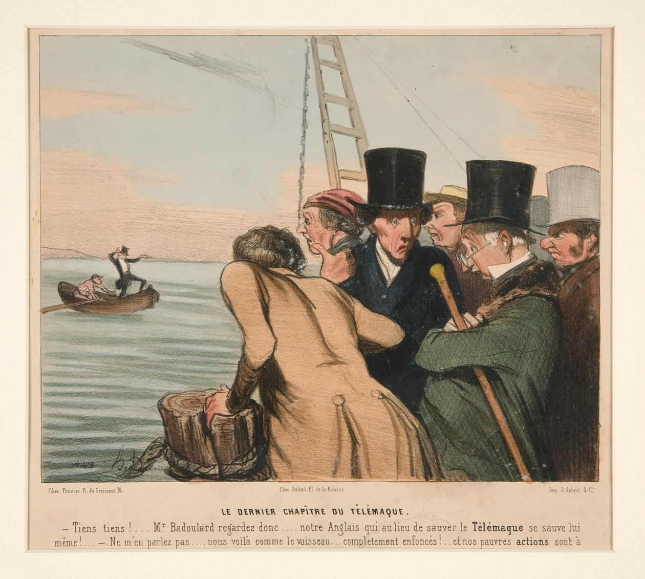 Télémaque utolsó fejezete, a La Caricature (folyóirat) című lapból alkotó: Honoré Daumier