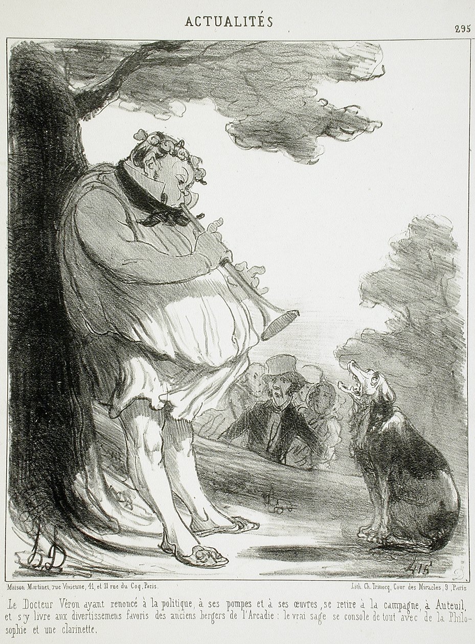 Véron doktor, aki lemondott a politikáról... alkotó: Honoré Daumier