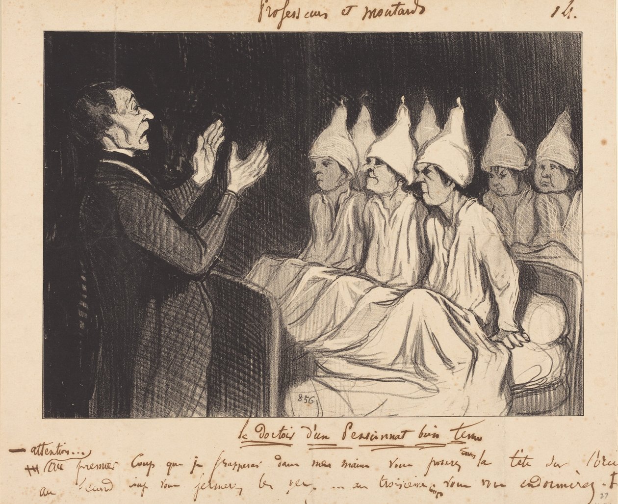 Egy jól vezetett bentlakásos iskola hálóterme alkotó: Honoré Daumier