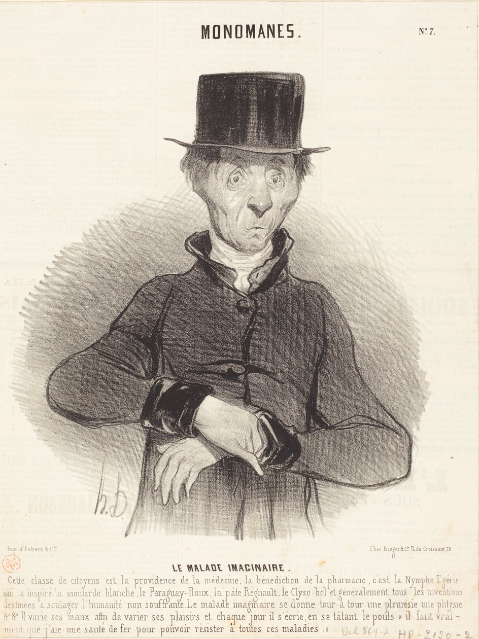 A képzelt beteg alkotó: Honoré Daumier