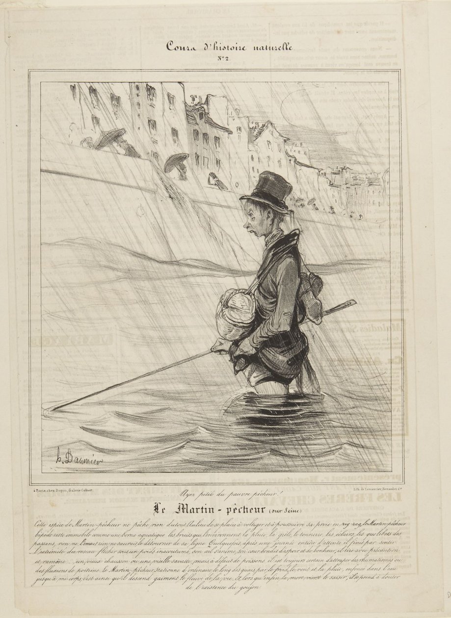 A jégmadár (a Szajnán) alkotó: Honoré Daumier