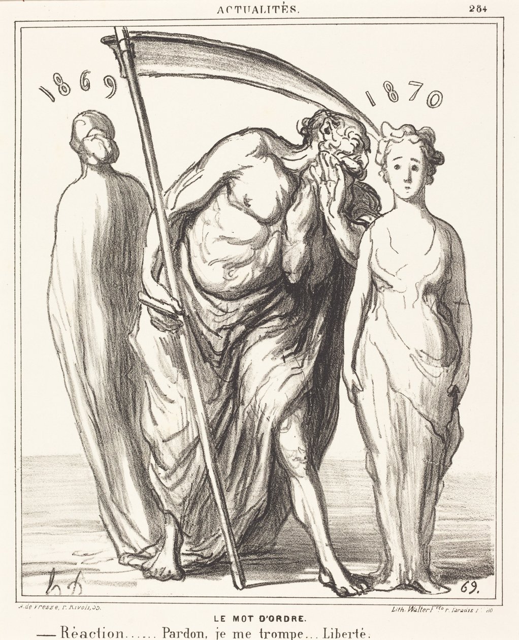 A jelszó: Reakció... Bocsánat... Szabadság alkotó: Honoré Daumier