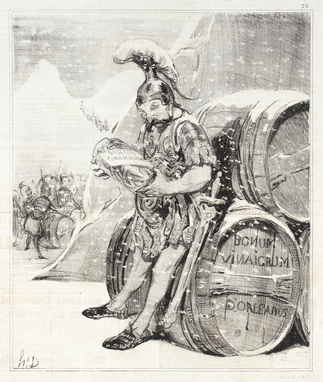 Hannibál átkelése alkotó: Honoré Daumier