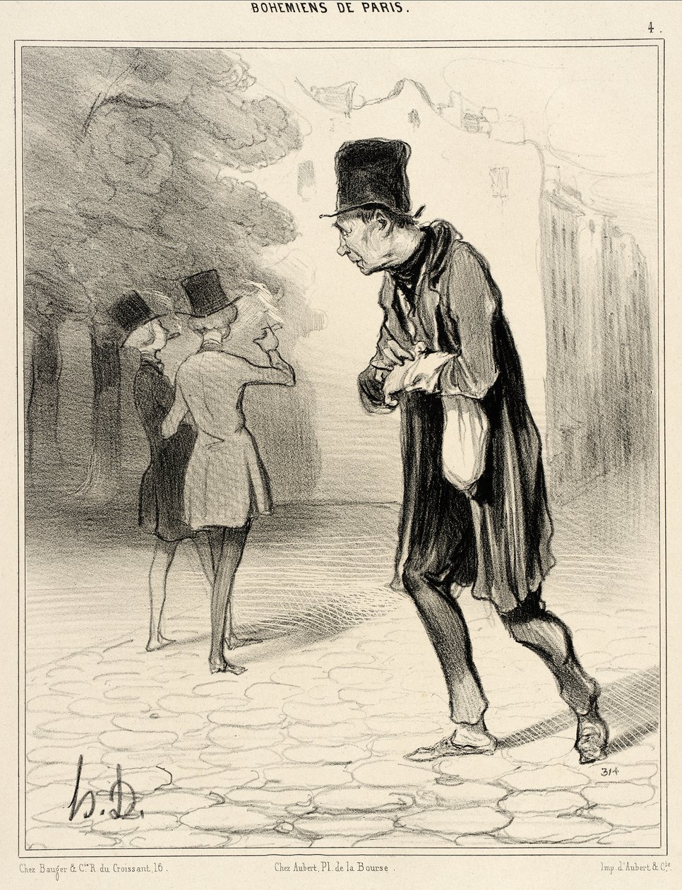 A szivarvégek gyűjtője alkotó: Honoré Daumier
