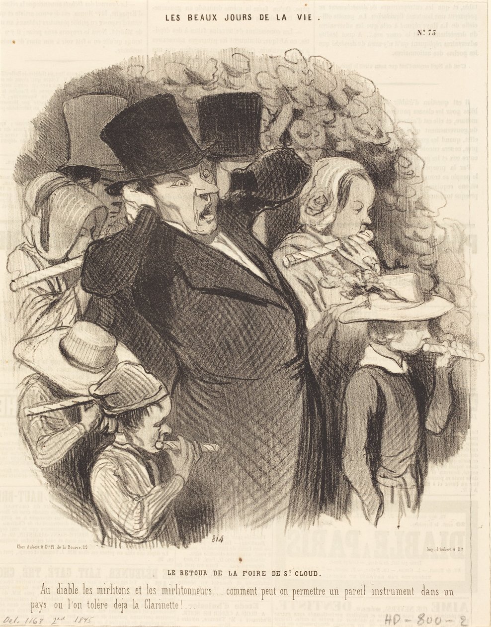Visszatérés a Saint-Cloud-i vásárról alkotó: Honoré Daumier