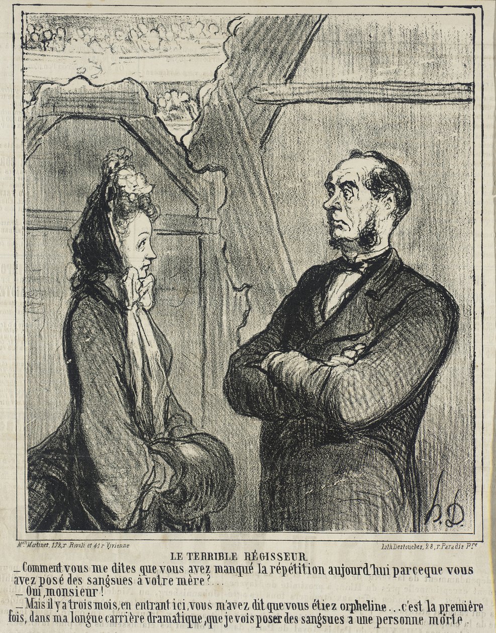 A rettenetes intéző alkotó: Honoré Daumier