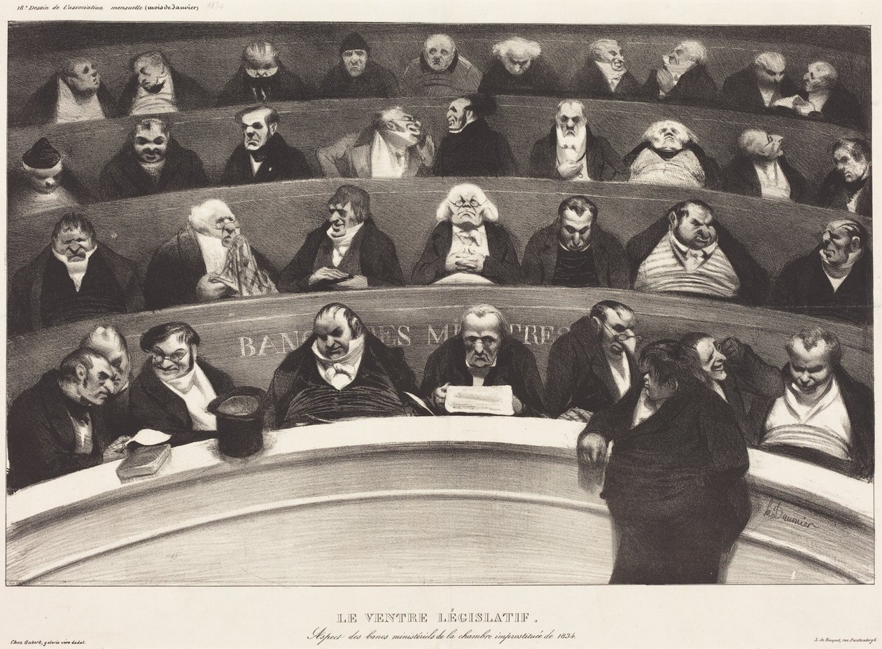 A törvényhozó has alkotó: Honoré Daumier