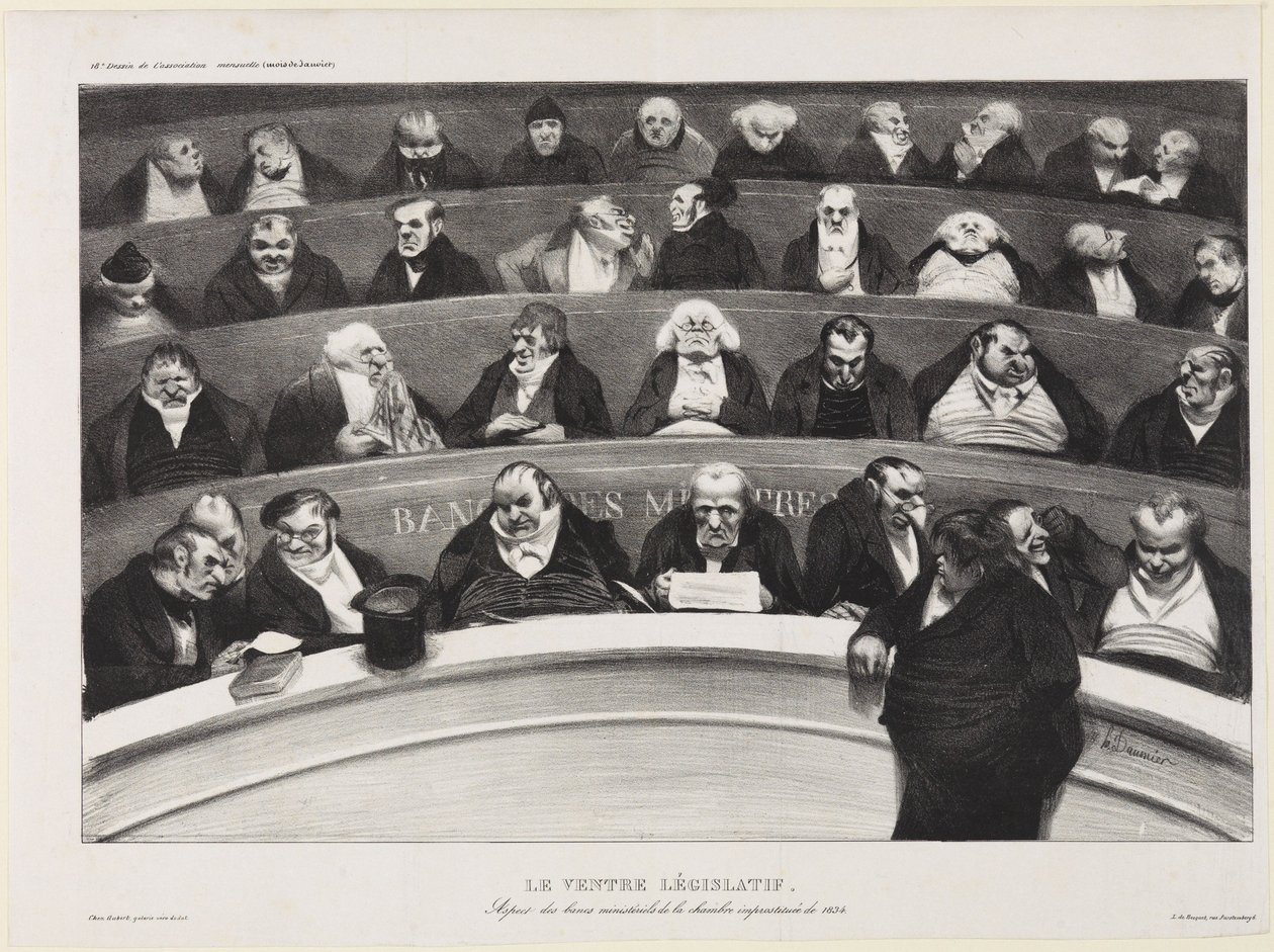 A törvényhozó has alkotó: Honoré Daumier