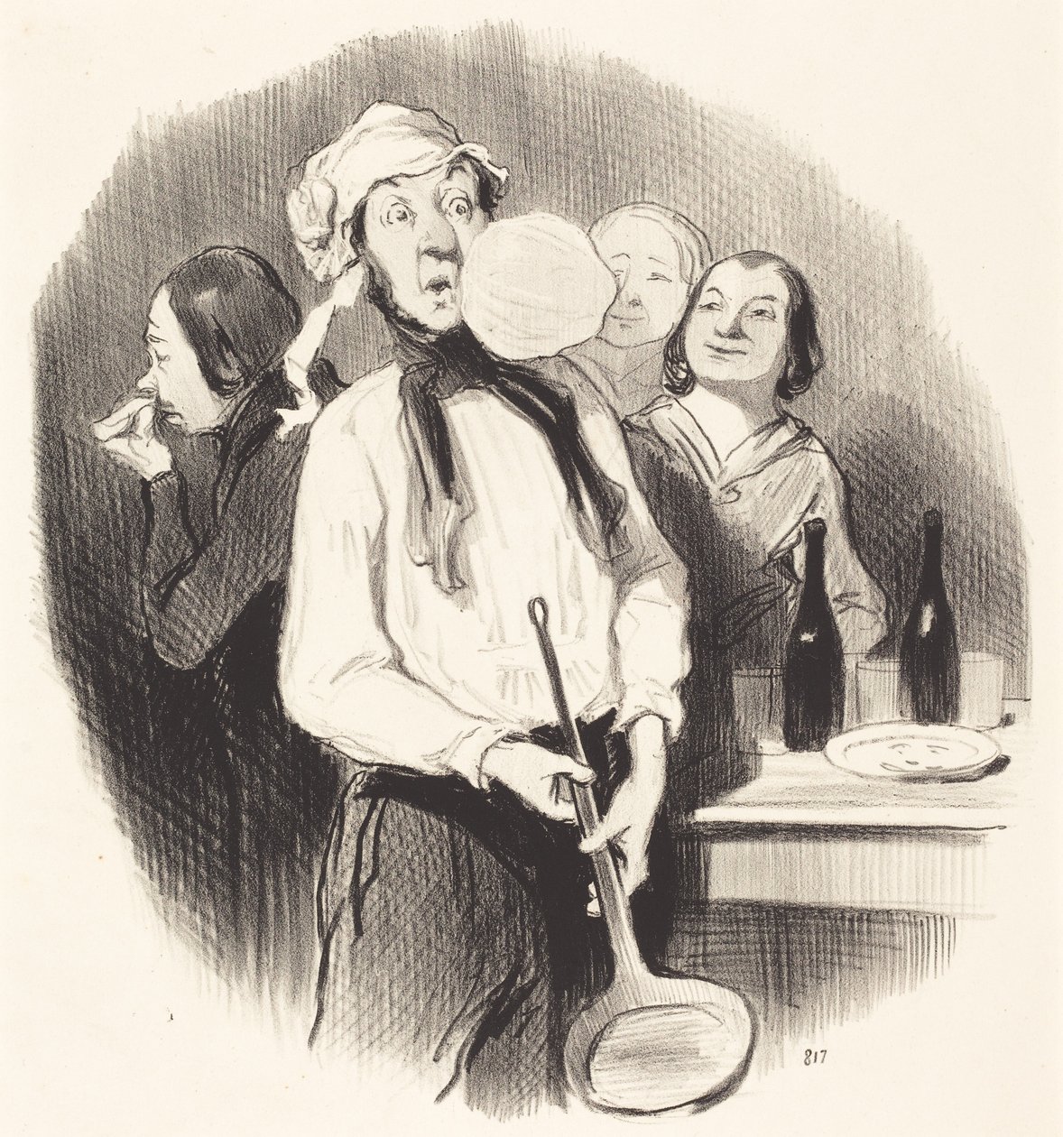 A palacsintákat alkotó: Honoré Daumier