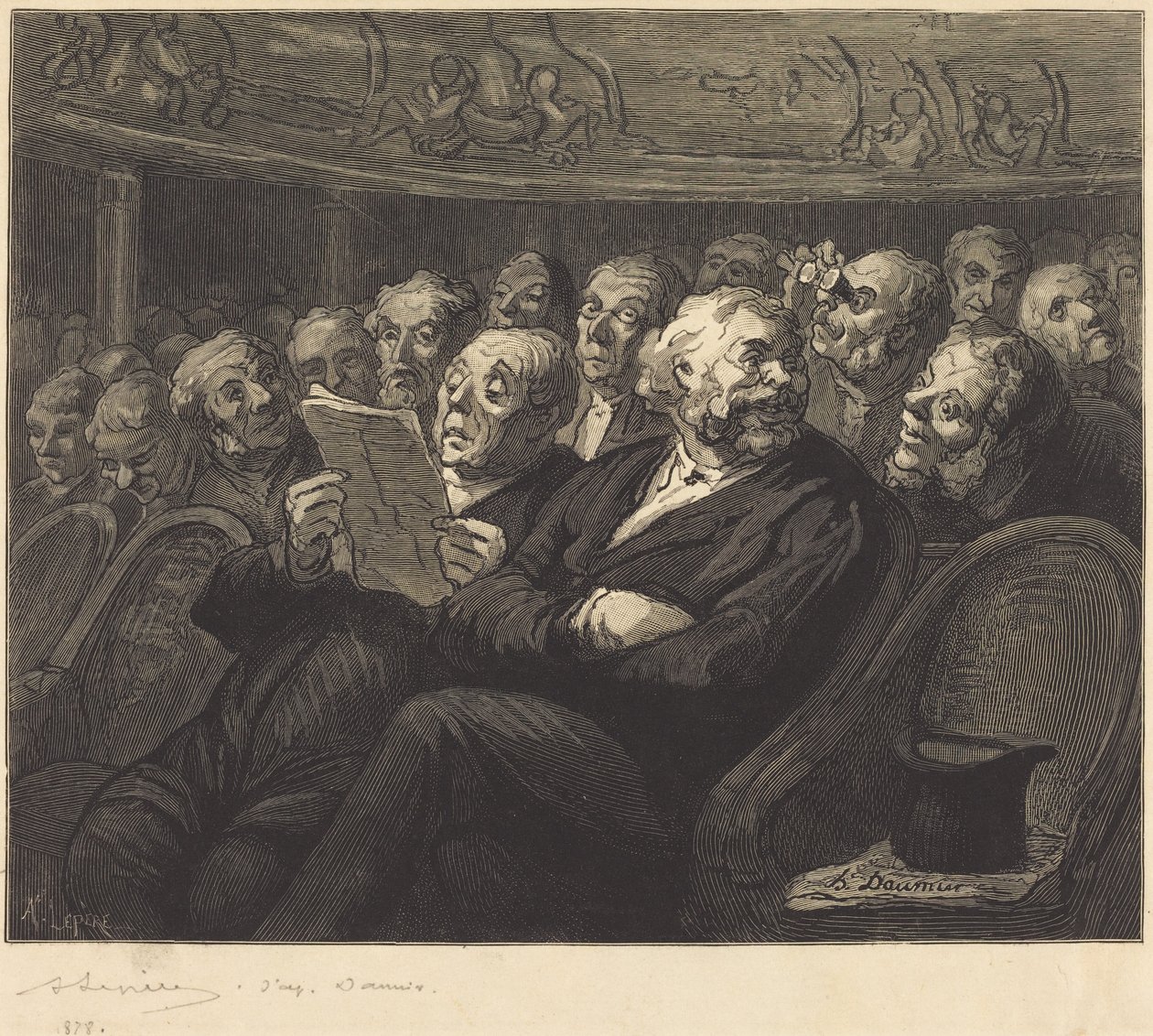 Zenekari ülőhelyek alkotó: Honoré Daumier