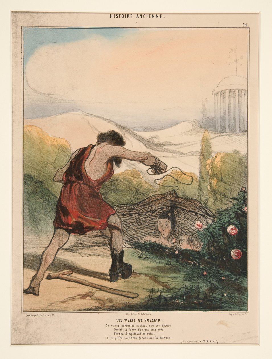 Vulcain hálói. Ez a gonosz lakatos, tudva, hogy felesége... az Ókori történelemből alkotó: Honoré Daumier