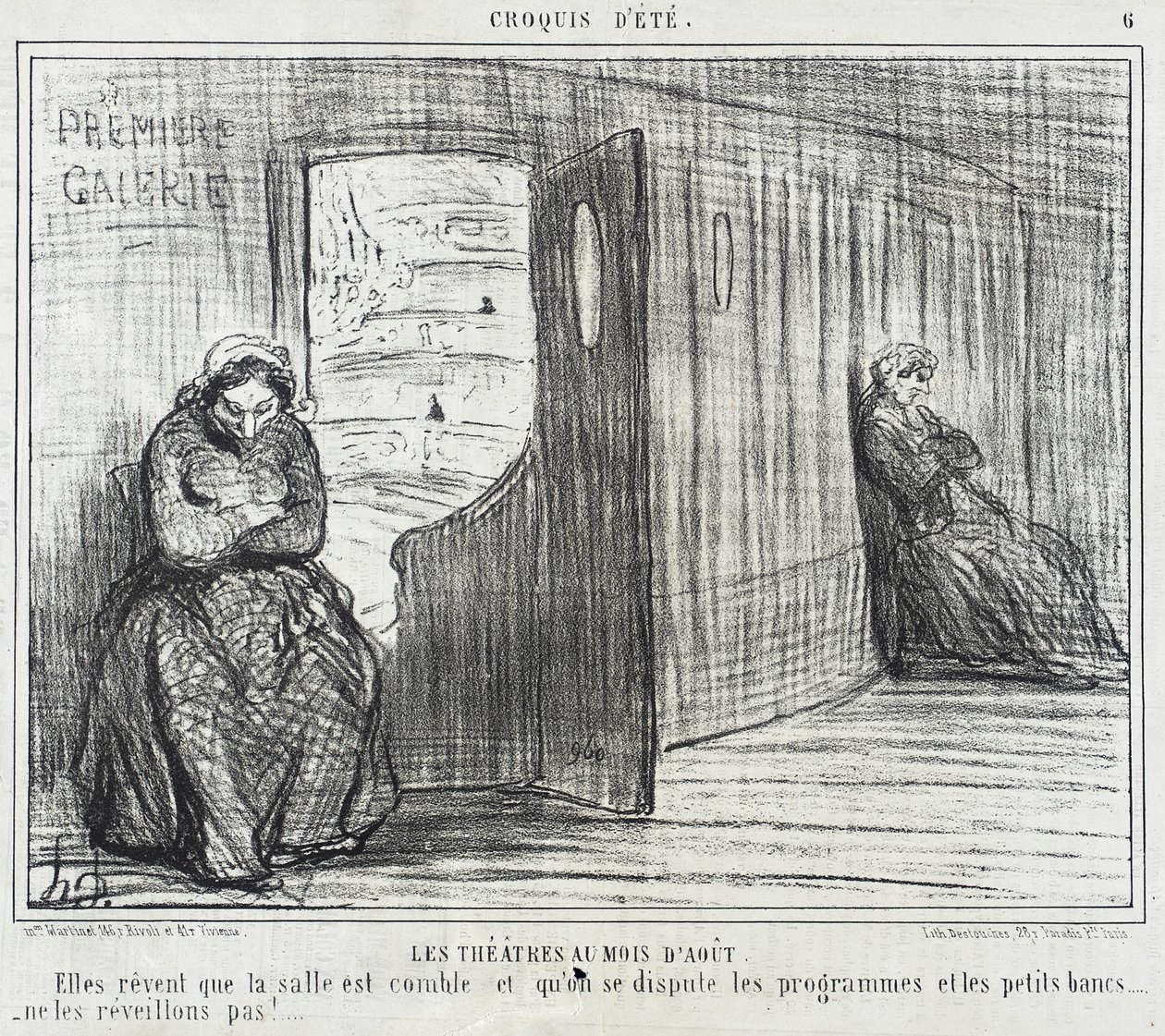 Színházak augusztusban alkotó: Honoré Daumier
