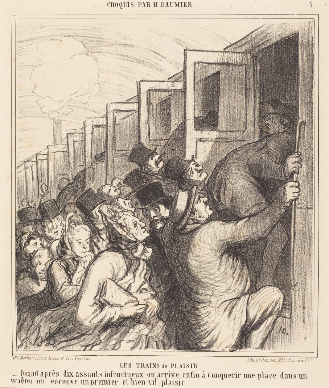 Az élvezet vonatai alkotó: Honoré Daumier