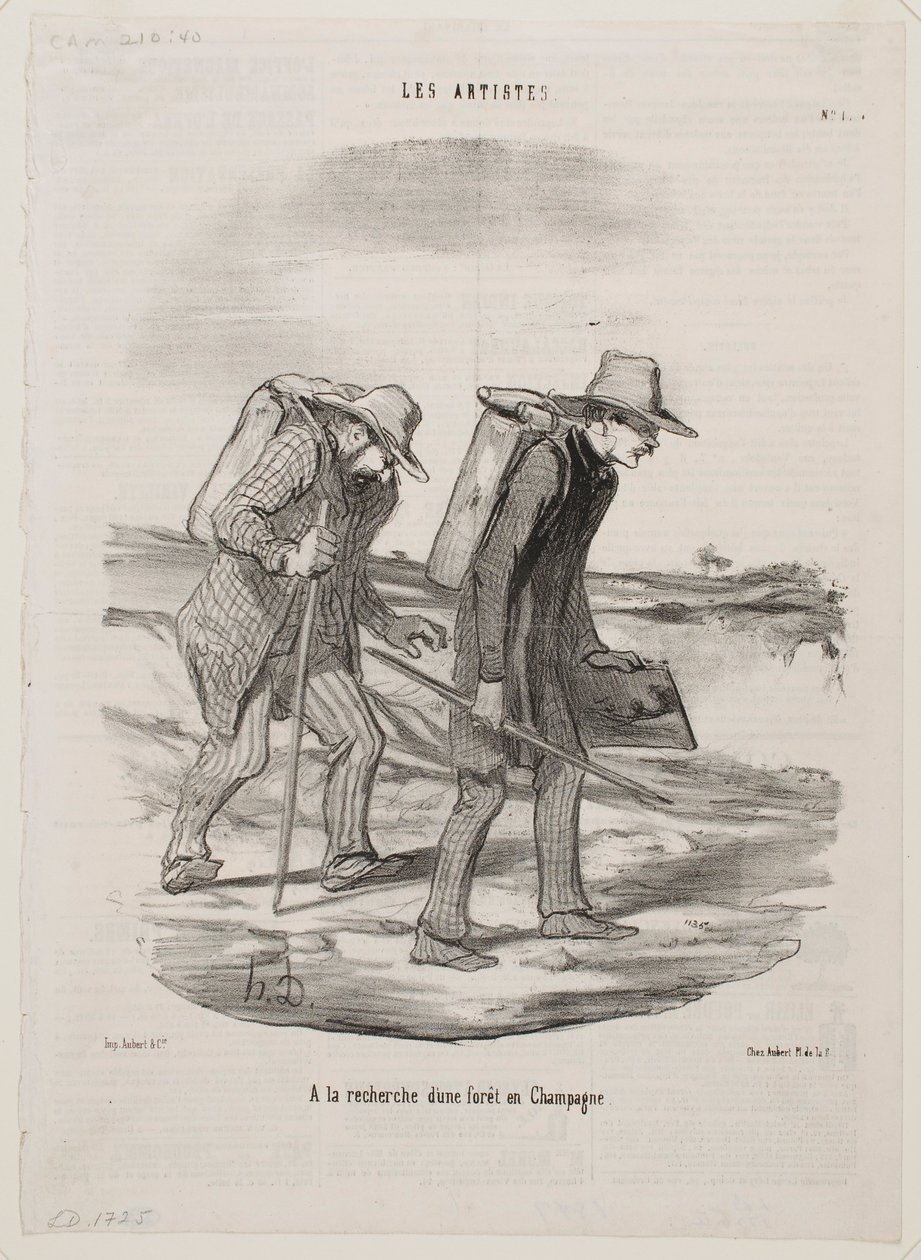 Erdőt keresve Champagne-ban alkotó: Honoré Daumier