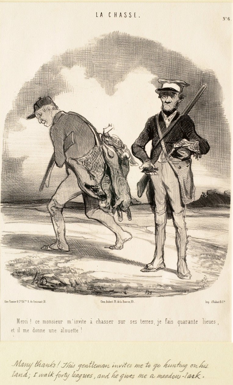 Nagyon köszönöm! Ez az úr vadászatra hív engem alkotó: Honoré Daumier