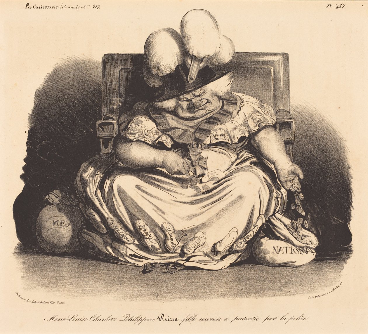 Marie-Louise-Charlotte-Philippinepairie alkotó: Honoré Daumier