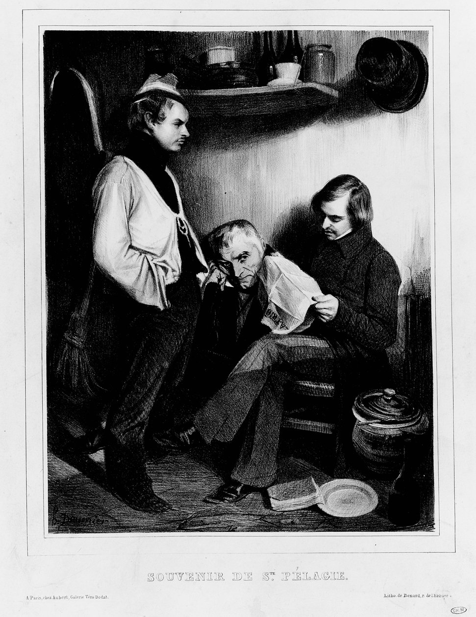 Sainte-Pelagie emlékei alkotó: Honoré Daumier