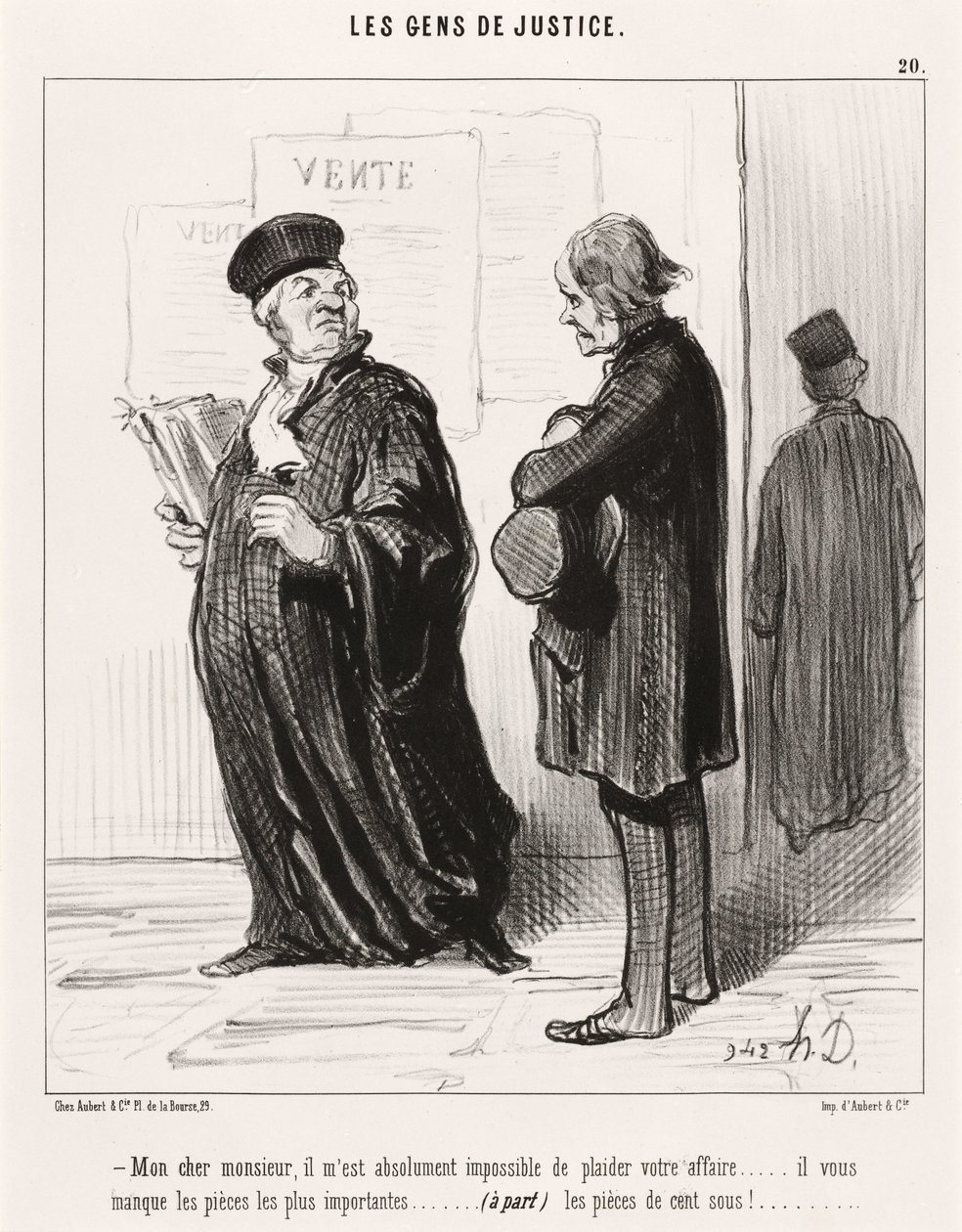 Kedves uram... lehetetlen képviselni az ügyét alkotó: Honoré Daumier