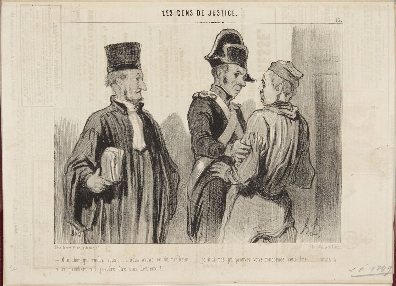 Kedvesem, mit akarsz... balszerencsénk volt... alkotó: Honoré Daumier
