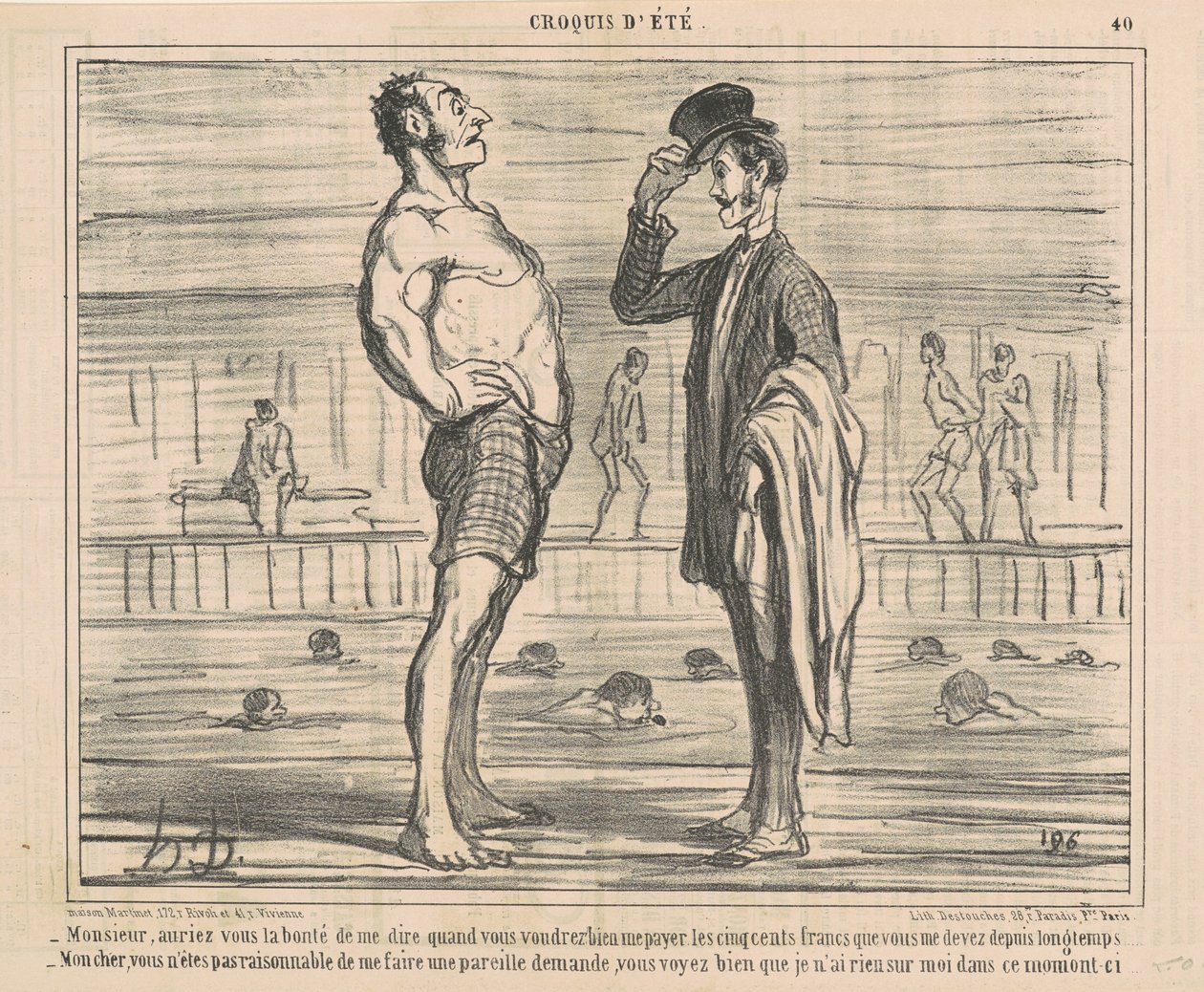 Uram, lenne szíves megmondani... alkotó: Honoré Daumier