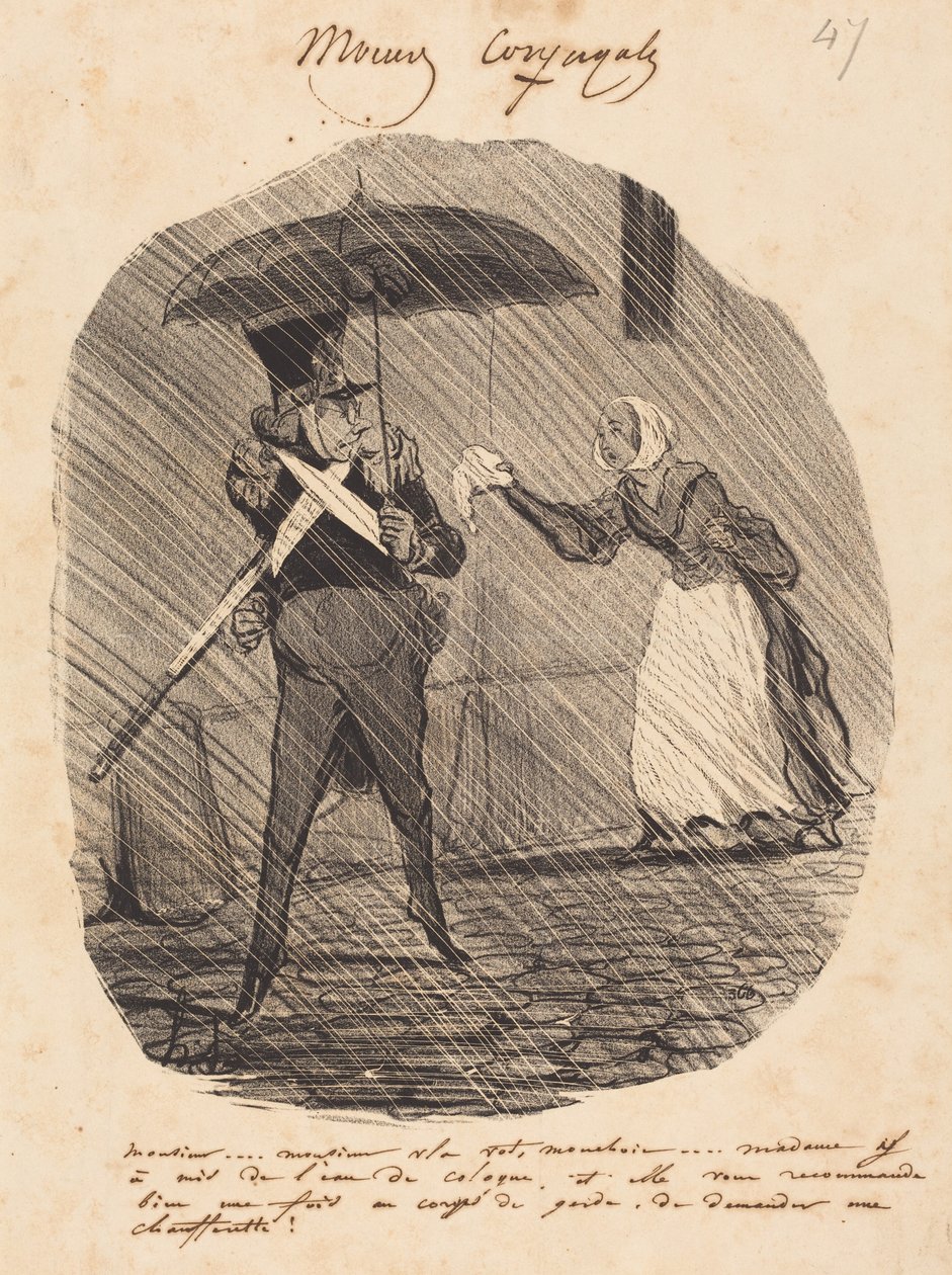 Uram… Uram, itt van a zsebkendője alkotó: Honoré Daumier