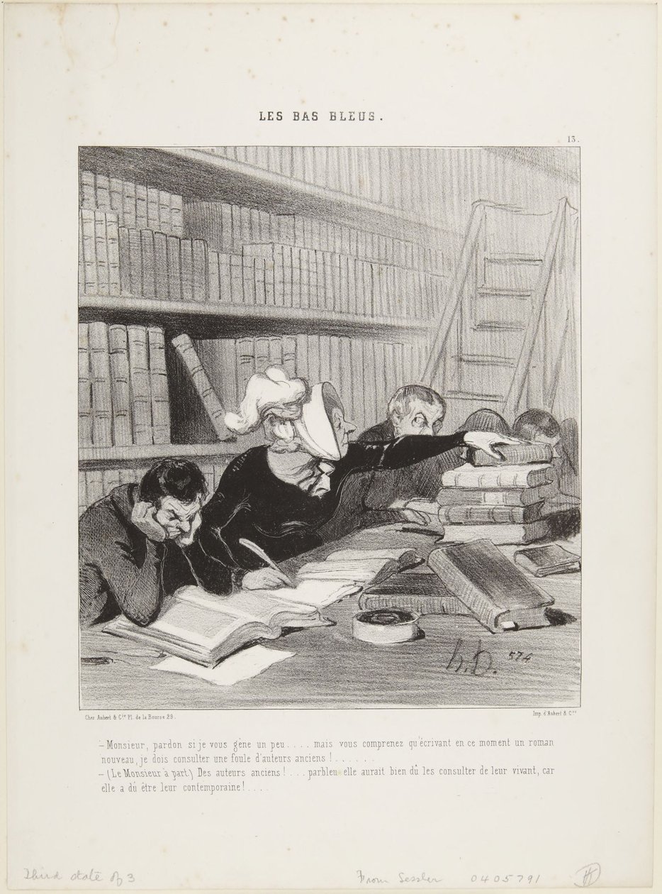 Uram, bocsásson meg, ha egy kicsit zavarom ..., 13. szám A kékharisnyásokból alkotó: Honoré Daumier